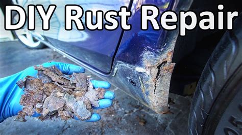 how to repair rusted sheet metal|how to repair a small rust spot on your car.